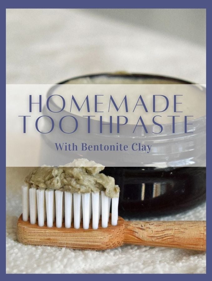 Handmade Toothpaste Made with Bentonite Clay & Coconut Oil