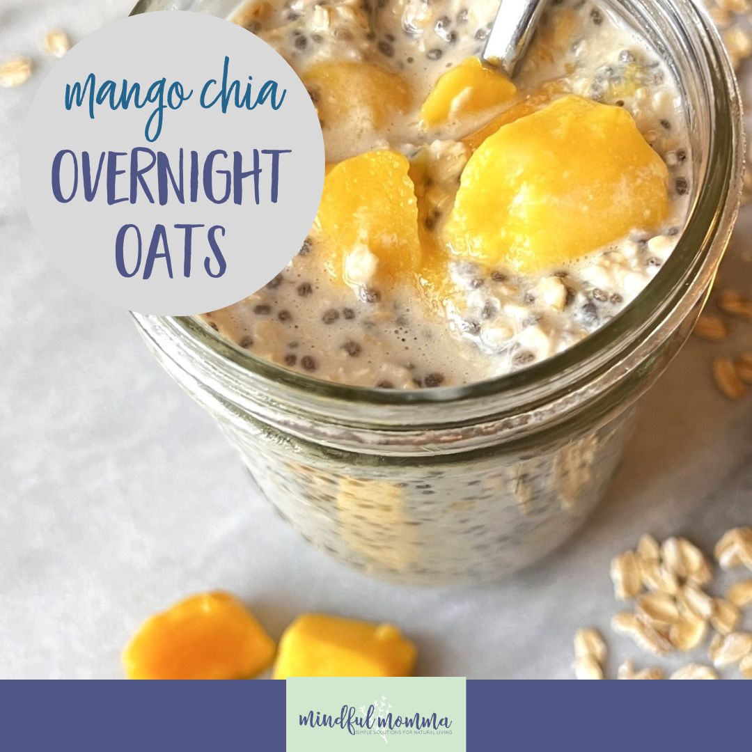 Simple Mango In a single day Oats with Chia & Protein Powder